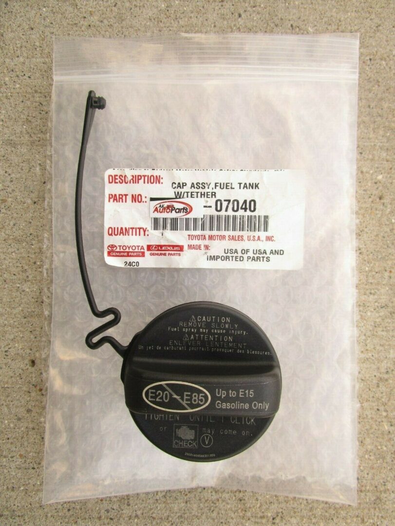 2021 Toyota Corolla Gas Tank